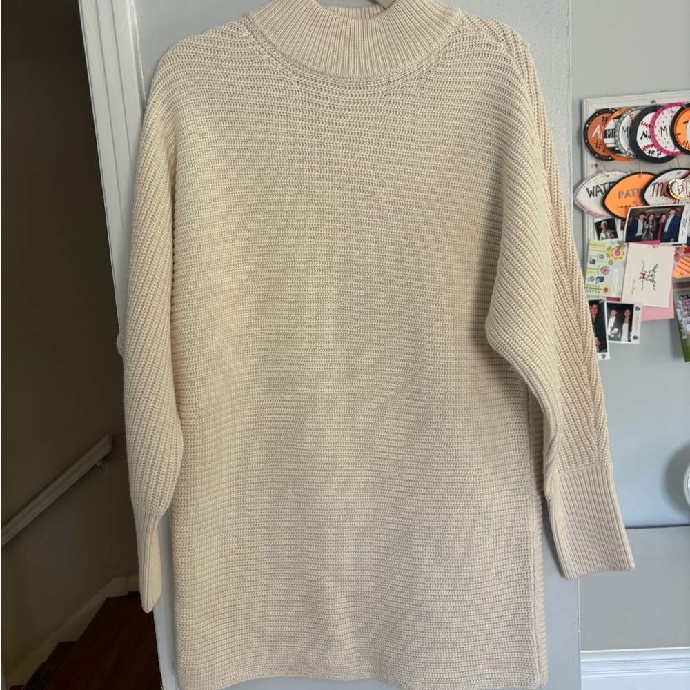 Gianni Bini Women's Cream Sweater Dress